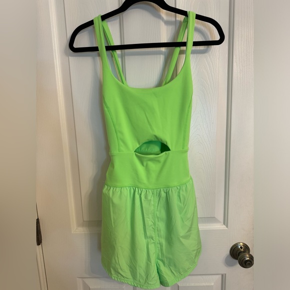 NWT Free People Movement Righteous Runsie Size L in Lime Glow - Picture 7 of 14